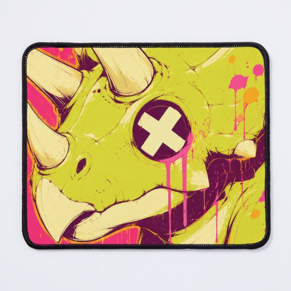 Item preview, Neon Triceratops Graffiti Dinosaur Art designed and sold by VoxelEstudi0nic.