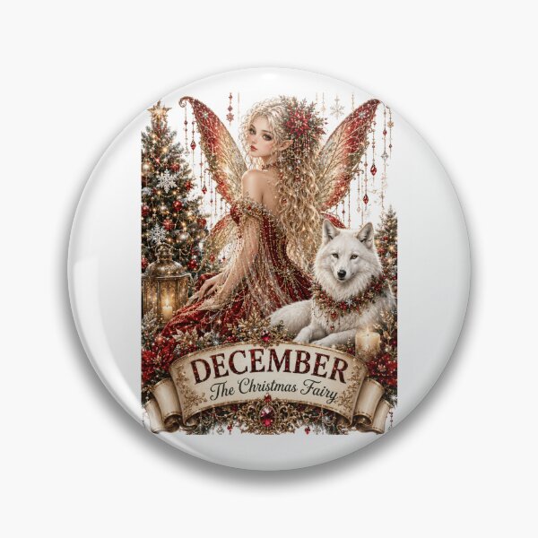 Item preview, December The Christmas Fairy with White Wolf designed and sold by RoPrincess.