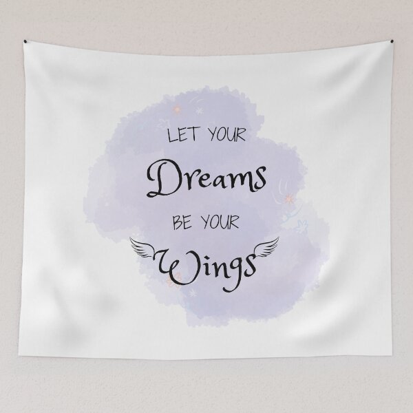 Item preview, Dreams Take Flight Inspirational Quote Design designed and sold by JSMidnightCreations .