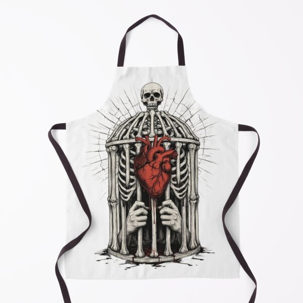 Item preview, Radiating Gothic Skull Cage with Bleeding Heart designed and sold by Zacushi.