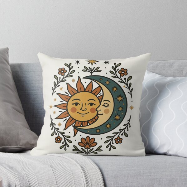 Item preview, Celestial Sun and Moon Vintage Folk Art designed and sold by VINTAGE BY LAMBERTINY .