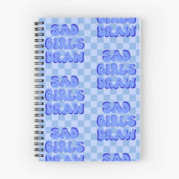 Item preview, Sad Girls Draw (Blue Checkered) designed and sold by gennyevans.