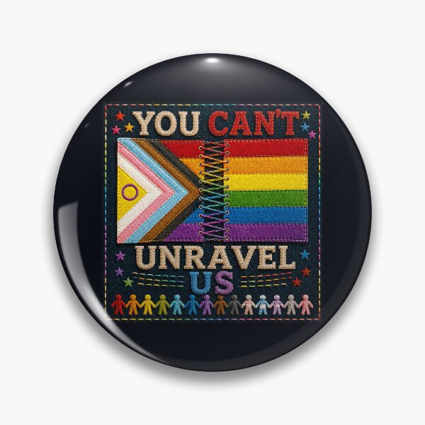 Item preview, ✂️ STITCHED TOGETHER COLLECTION ✂️- ❤️ - PRIDE UNITY - You Can't Unravel Us designed and sold by WheelieGdArt.