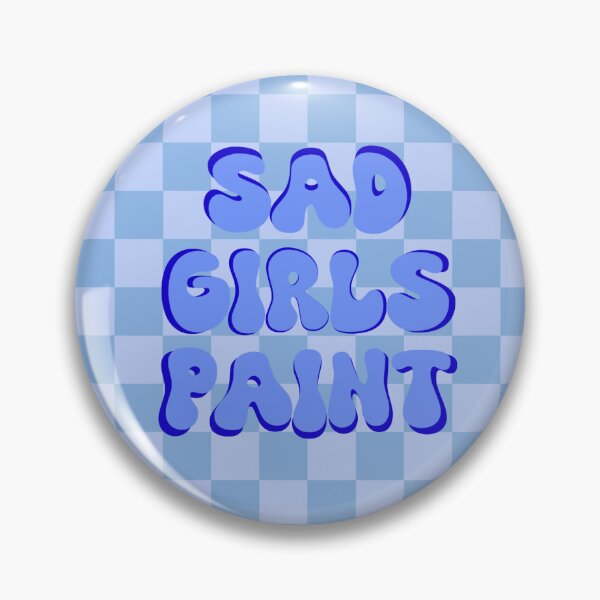 Artikelvorschau, Sad Girls Paint (Blau kariert) entworfen und verkauft von gennyevans.