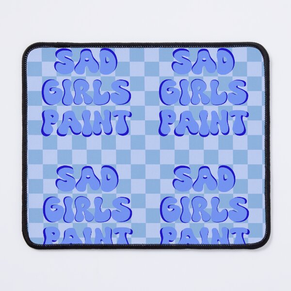 Item preview, Sad Girls Paint (Blue Checkered) designed and sold by gennyevans.