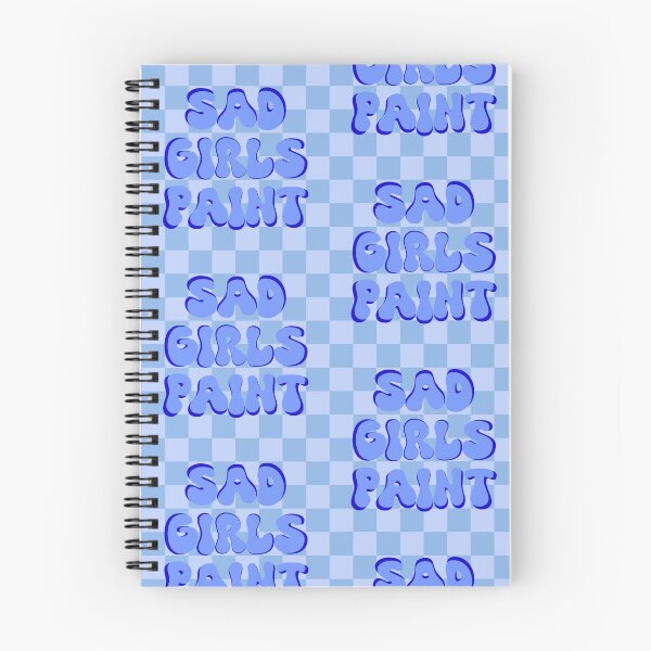 Item preview, Sad Girls Paint (Blue Checkered) designed and sold by gennyevans.