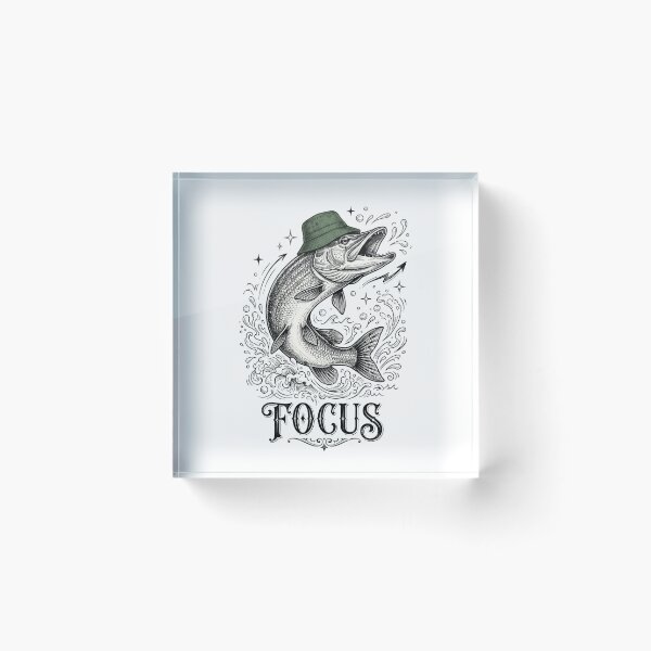Item preview, Northern Pike Fish Focus | Motivational Fishing Design | Angler & Freshwater Fishing Gift designed and sold by Softbear Atelier.