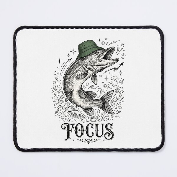 Item preview, Northern Pike Fish Focus | Motivational Fishing Design | Angler & Freshwater Fishing Gift designed and sold by Softbear Atelier.