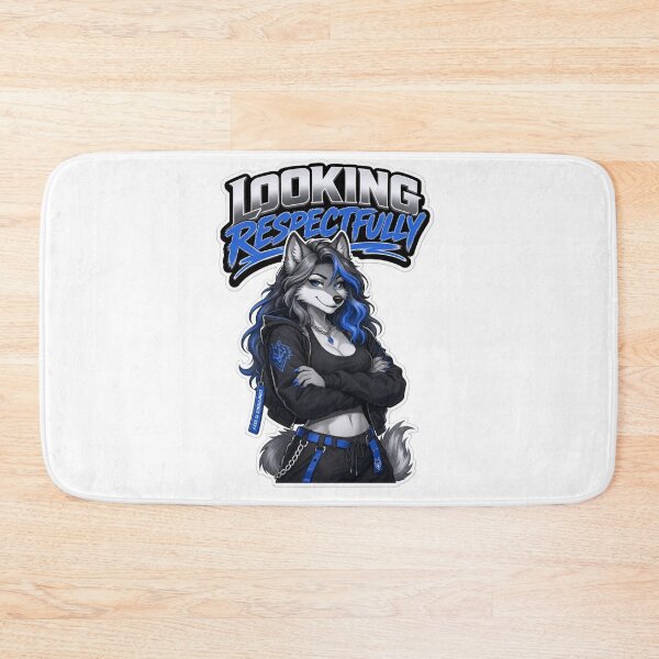 Item preview, Looking Respectfully Wolf Girl Humor designed and sold by Furrenzy.