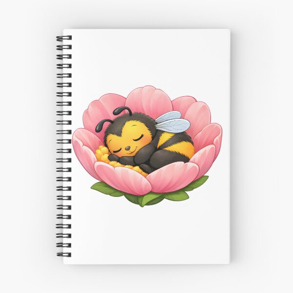 Item preview, Baby Bumble Bee Sleeping in a Pink Flower designed and sold by GearGirlNJ.