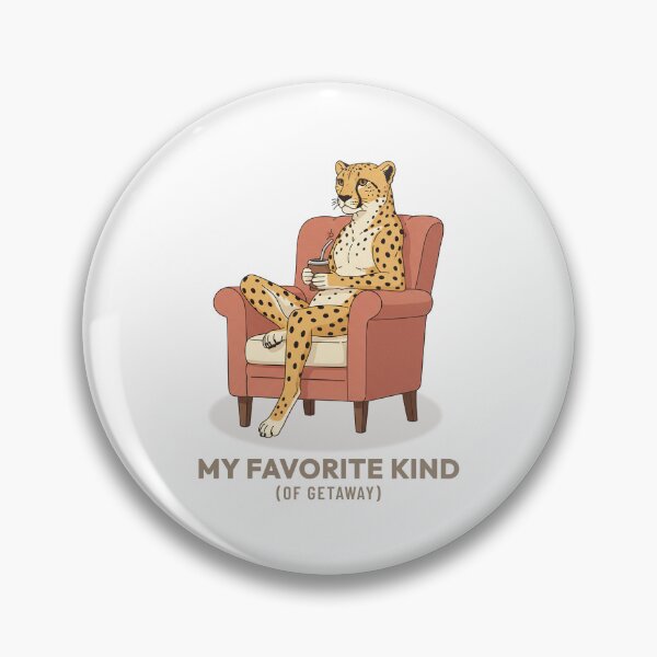 Artikelvorschau, Gepard trinkt Mate Slow Living Vintage-Ästhetik entworfen und verkauft von COZY VINTAGE animal.