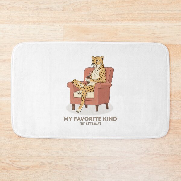 Artikelvorschau, Gepard trinkt Mate Slow Living Vintage-Ästhetik entworfen und verkauft von COZY VINTAGE animal.