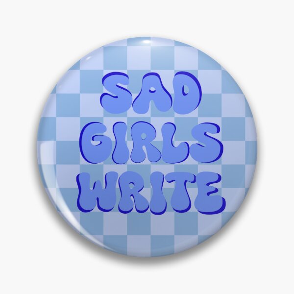 Item preview, Sad Girls Write (Blue Checkered) designed and sold by gennyevans.
