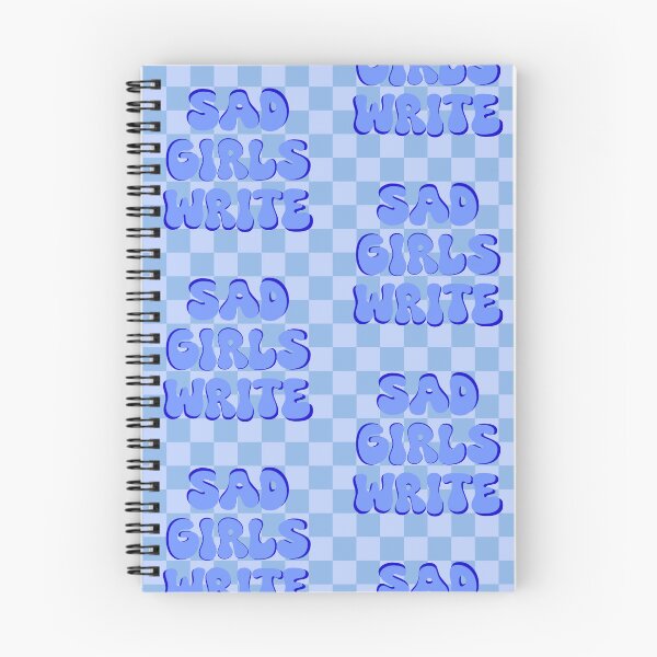 Item preview, Sad Girls Write (Blue Checkered) designed and sold by gennyevans.