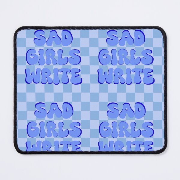 Item preview, Sad Girls Write (Blue Checkered) designed and sold by gennyevans.