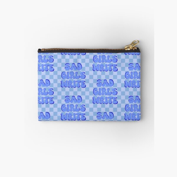 Item preview, Sad Girls Write (Blue Checkered) designed and sold by gennyevans.