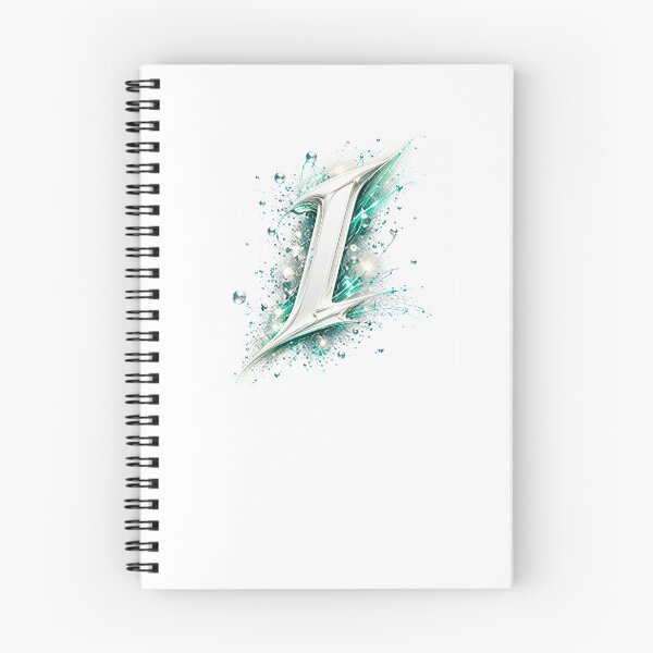 Item preview, Aetherbrush Manga Glyphs: The Mystic Silver Letter I designed and sold by BlissBlvdShop.