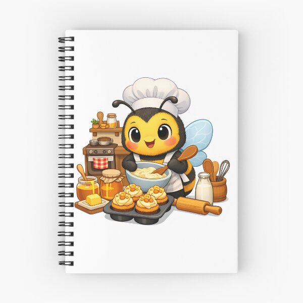 Item preview, Bumble Bee Baking with Honey in her Kitchen designed and sold by GearGirlNJ.