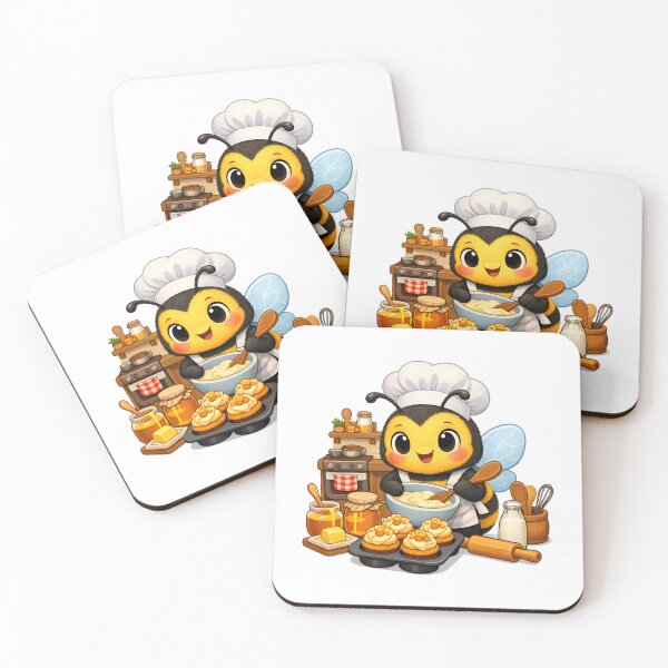 Item preview, Bumble Bee Baking with Honey in her Kitchen designed and sold by GearGirlNJ.