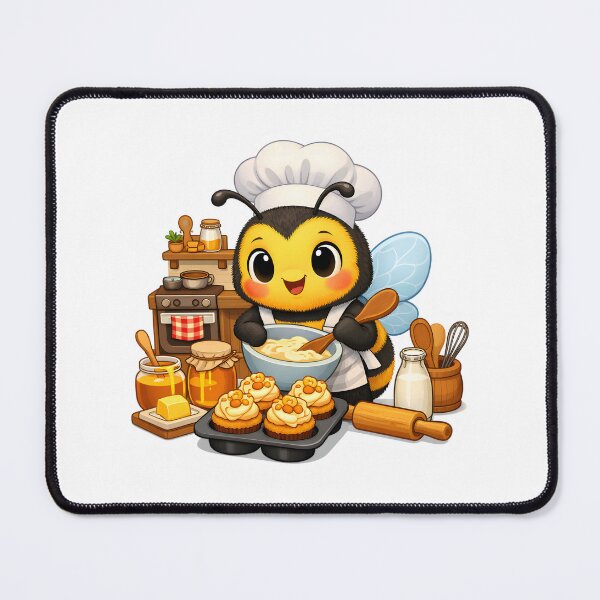 Item preview, Bumble Bee Baking with Honey in her Kitchen designed and sold by GearGirlNJ.