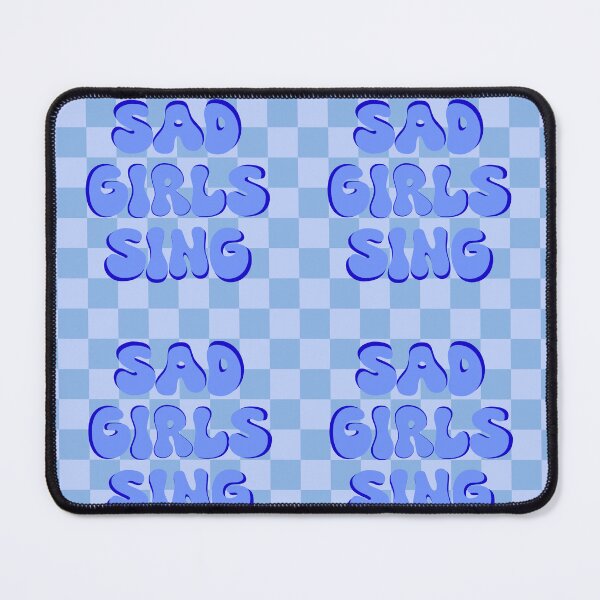 Item preview, Copy of Sad Girls Write (Blue Checkered) designed and sold by gennyevans.