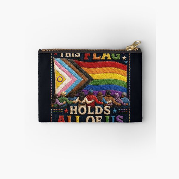 Item preview, ✂️ STITCHED TOGETHER COLLECTION ✂️- ❤️ - PRIDE UNITY - This Flag Holds All Of Us v2 designed and sold by WheelieGdArt.