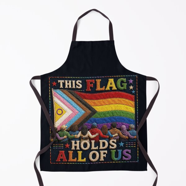 Item preview, ✂️ STITCHED TOGETHER COLLECTION ✂️- ❤️ - PRIDE UNITY - This Flag Holds All Of Us v2 designed and sold by WheelieGdArt.