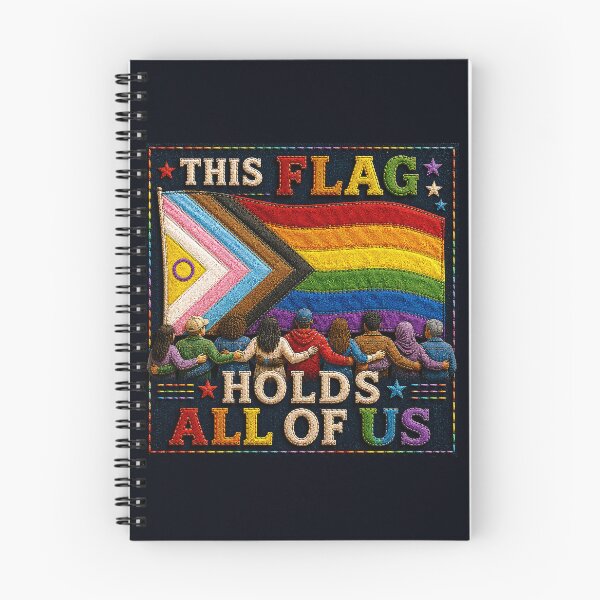 Item preview, ✂️ STITCHED TOGETHER COLLECTION ✂️- ❤️ - PRIDE UNITY - This Flag Holds All Of Us v2 designed and sold by WheelieGdArt.
