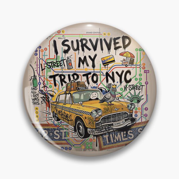 Item preview, I Survived My Trip to NYC T-Shirt Funny Survived My Trip to New York  designed and sold by gear-posters.