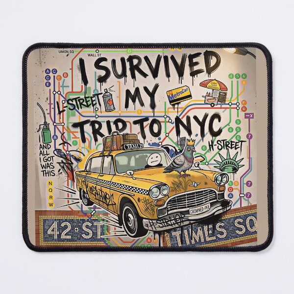 Item preview, I Survived My Trip to NYC T-Shirt Funny Survived My Trip to New York  designed and sold by gear-posters.