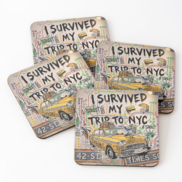 Item preview, I Survived My Trip to NYC T-Shirt Funny Survived My Trip to New York  designed and sold by gear-posters.