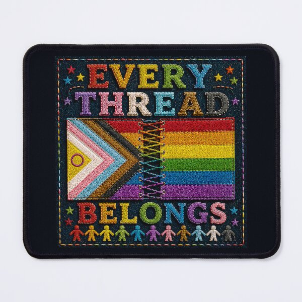 Item preview, ✂️ STITCHED TOGETHER COLLECTION ✂️- ❤️ - PRIDE UNITY - Every Thread Belongs designed and sold by WheelieGdArt.