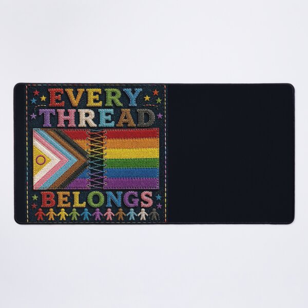 Item preview, ✂️ STITCHED TOGETHER COLLECTION ✂️- ❤️ - PRIDE UNITY - Every Thread Belongs designed and sold by WheelieGdArt.