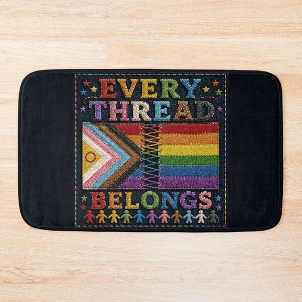 Item preview, ✂️ STITCHED TOGETHER COLLECTION ✂️- ❤️ - PRIDE UNITY - Every Thread Belongs designed and sold by WheelieGdArt.
