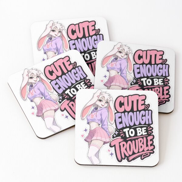 Item preview, Cute Enough To Be Trouble Bunny Girl designed and sold by Furrenzy.