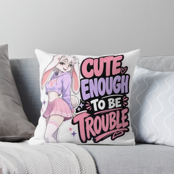 Item preview, Cute Enough To Be Trouble Bunny Girl designed and sold by Furrenzy.