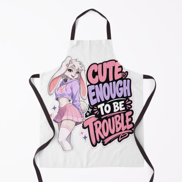 Item preview, Cute Enough To Be Trouble Bunny Girl designed and sold by Furrenzy.
