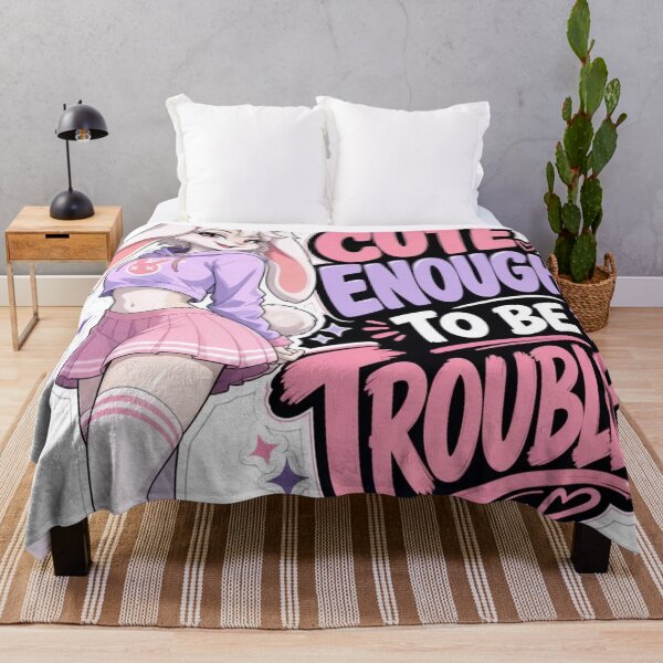 Item preview, Cute Enough To Be Trouble Bunny Girl designed and sold by Furrenzy.