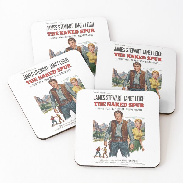 Item preview, The Naked Spur Vintage Western Poster Art | Classic James Stewart Inspired Retro Movie Design designed and sold by Mahilis.