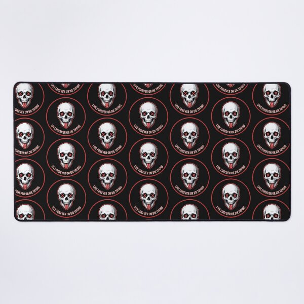 Item preview, Live forever or die trying, dead skull designed and sold by Disparaging_Word.