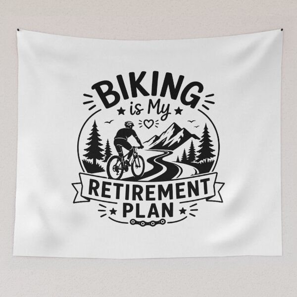 Item preview, Biking Is My Retirement Plan designed and sold by gunaone-design.