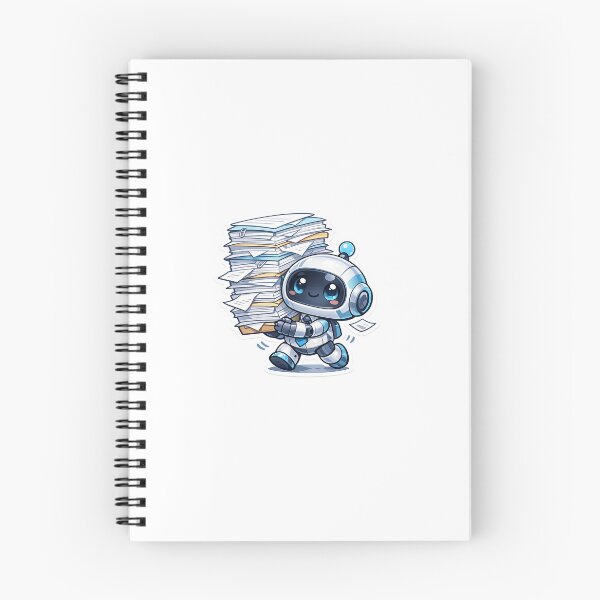 Item preview, Robot Intern Sticker Kawaii Office Aesthetic for Tech Lovers & Remote Workers designed and sold by CutePrintCorner.