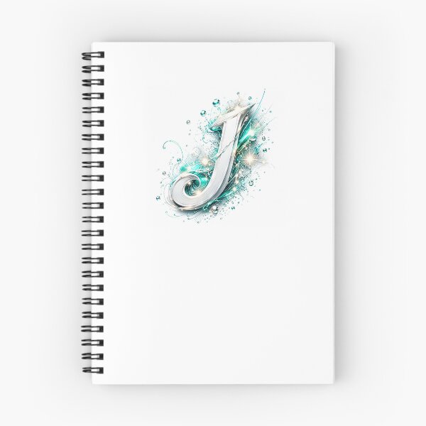 Item preview, Aetherbrush Manga Glyphs: The Mystic Silver Letter J designed and sold by BlissBlvdShop.