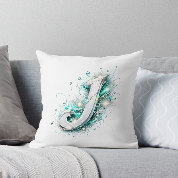 Aperçu de l'œuvre Aetherbrush Manga Glyphs: The Mystic Silver Letter J créée et vendue par BlissBlvdShop.