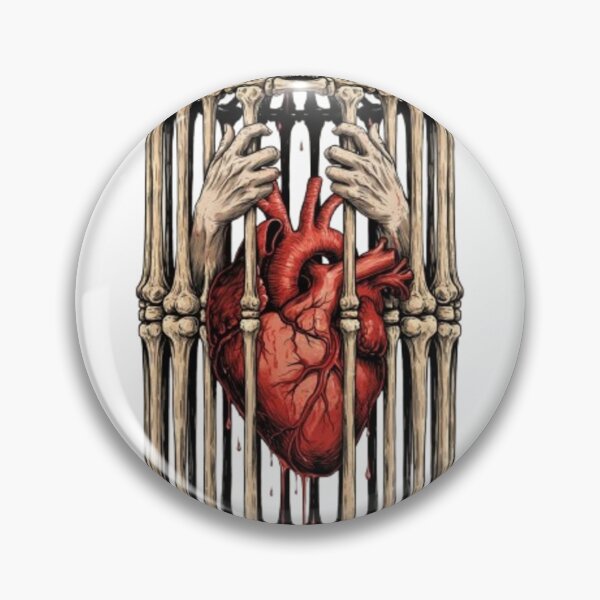 Item preview, Gothic Heart Cage with Top Gripping Hands designed and sold by Zacushi.