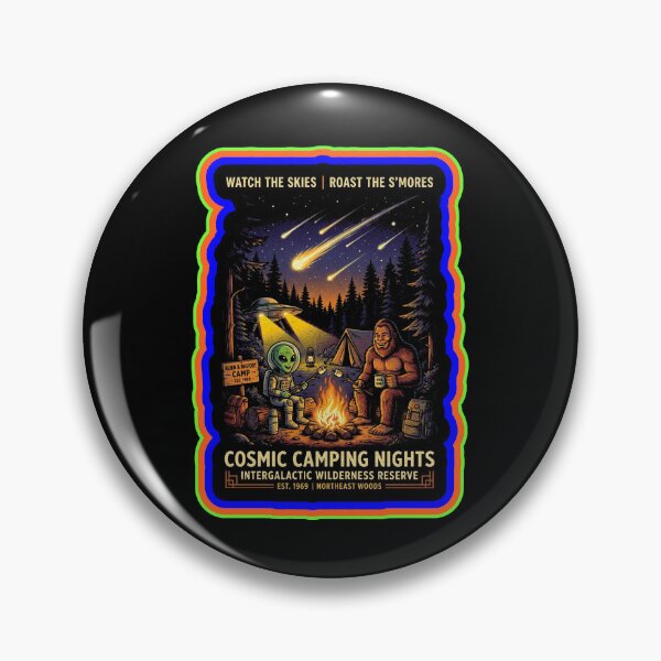 Item preview, Alien Bigfoot Campfire  designed and sold by WoodburyLake.