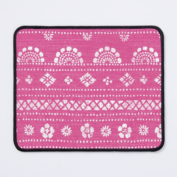 Item preview, Bandana floral stripes block print designed and sold by Morrisseyfabric.