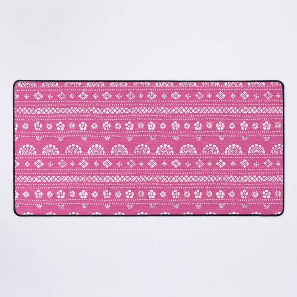 Item preview, Bandana floral stripes block print designed and sold by Morrisseyfabric.