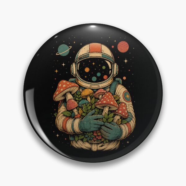 Item preview, Astronaut Holding Cosmic Mushrooms In Space Garden designed and sold by Moizento.