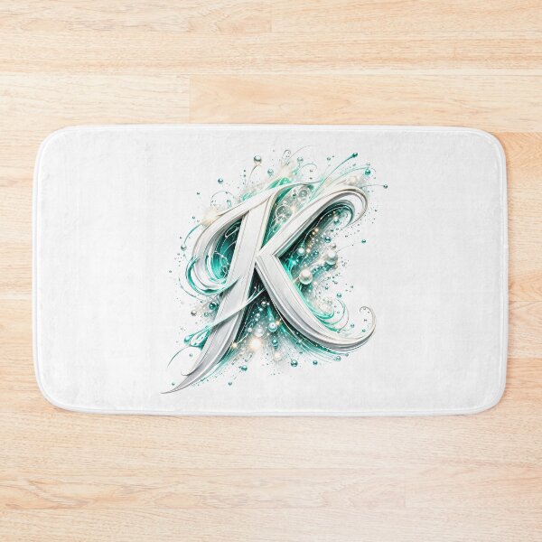 Item preview, Aetherbrush Manga Glyphs: The Mystic Silver Letter K designed and sold by BlissBlvdShop.